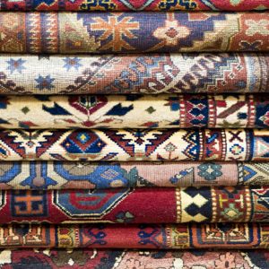 Stack of Persian Rugs