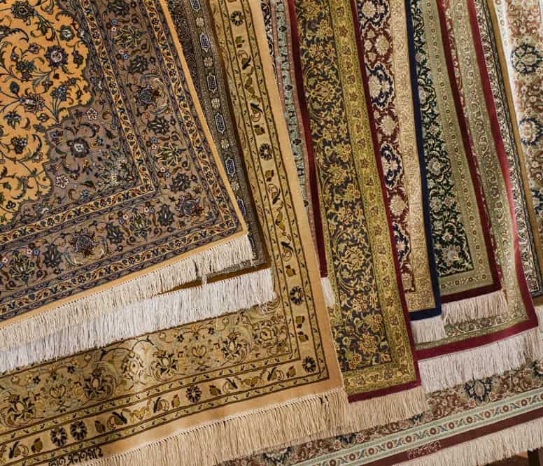 Silk area rug cleaning in Toronto