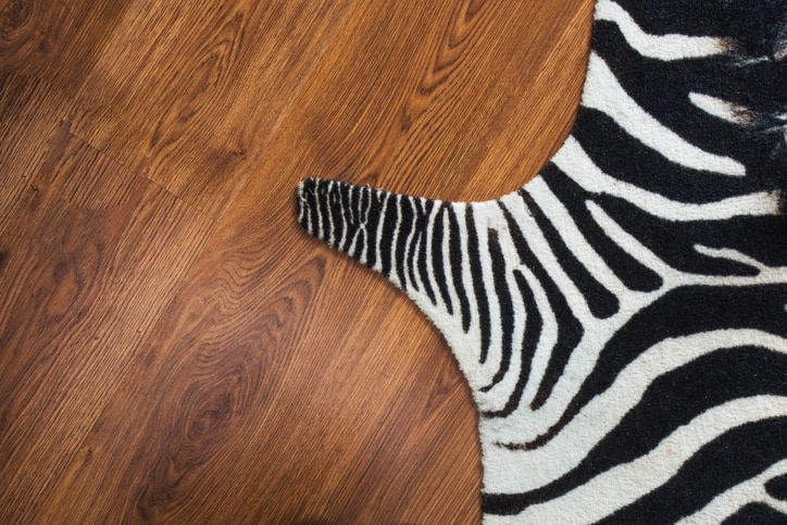 zebra print rug