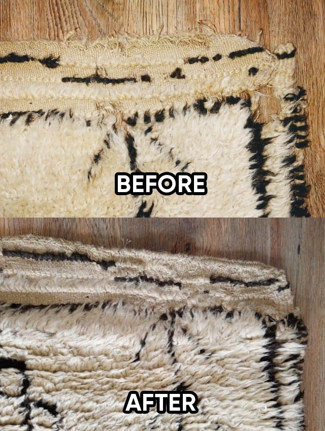 Love Your Rug Rug Refringing and Repairs Before and After (3)