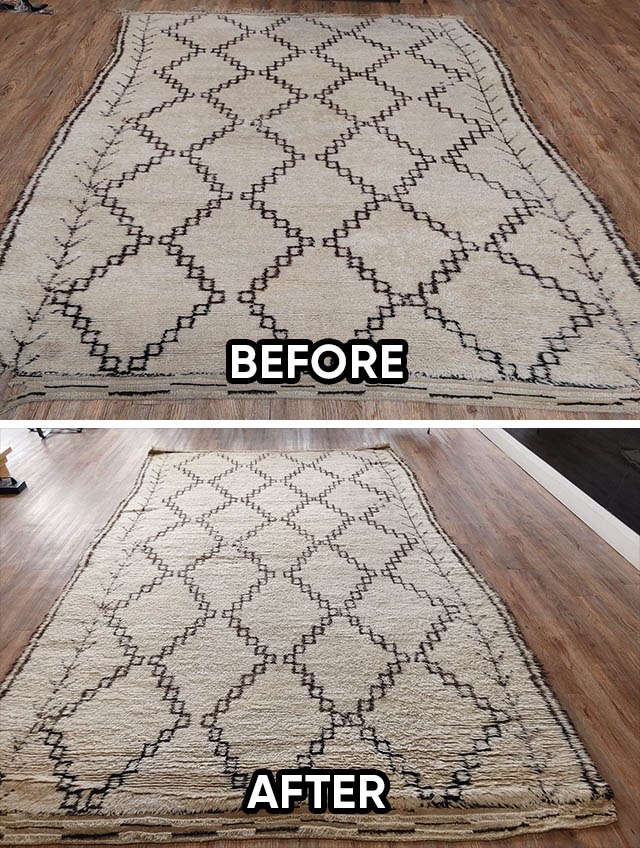 Love Your Rug Rug Refringing and Repairs Before and After