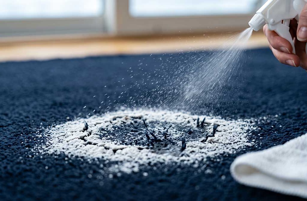 Removing Dried White Salt Residue